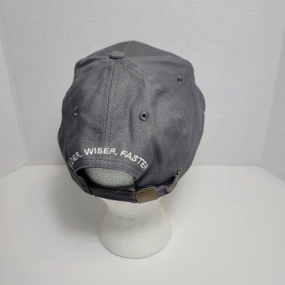 Vintage Dude Hat "Older Wiser Faster" 100% Cotton Adjustable Back - Picture 6 of 9